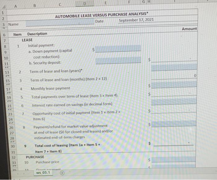 the internet, there is no data missing Assignment Using the Excel sheet