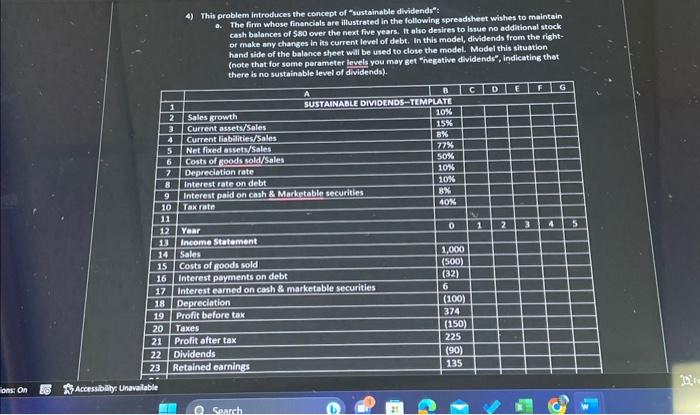 I need help with number four a, b and c using