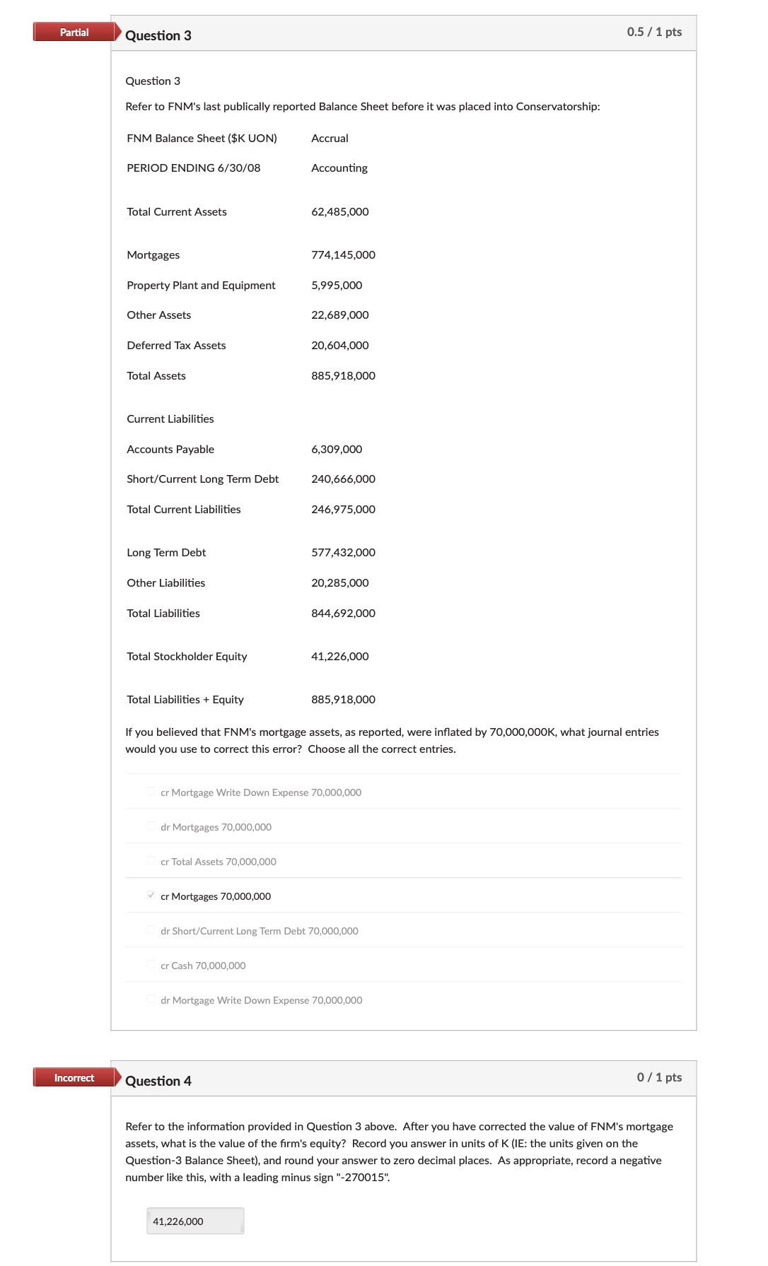 PLEASE HELP WITH QUESTIONS 3 and 4 Question 3 Refer to FNM's