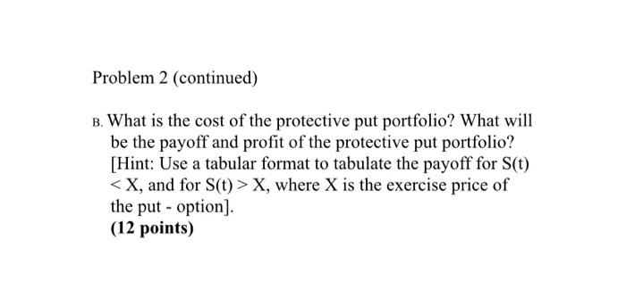 holding a protective put position on the stock XYZ. The stock XYZ