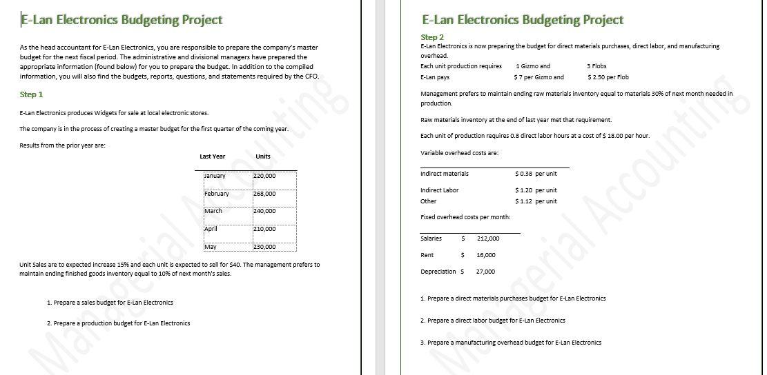 I only need help with Steps 3 & 4. I have posted
