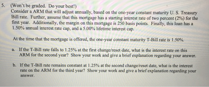  5. (Won't be graded. Do your best!) Consider a ARM that