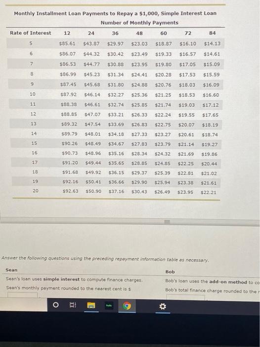 Computation Installment loans allow borrowers to repay the loan with periodic payments
