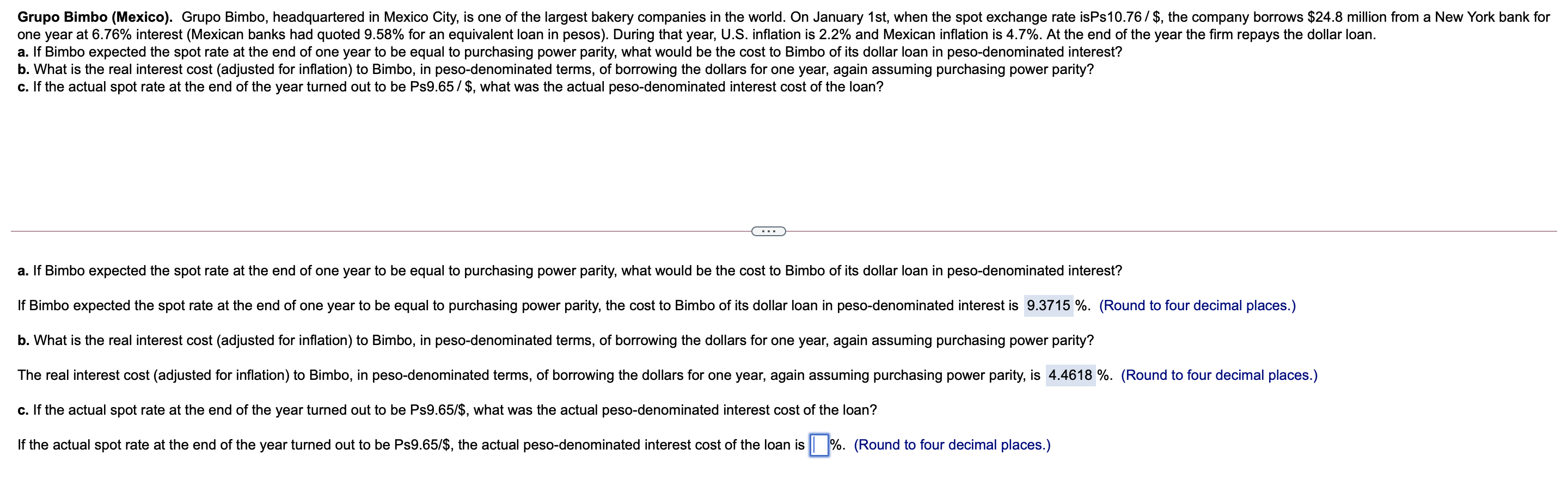 Please help find the answer to part C!! (Part A and B
