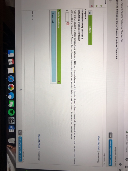  End-of-Chapter Problems Chapter 06 gnment: Billingsley End-of-Chapter Problems Chapter 06 Score