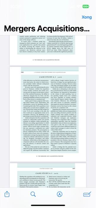 perceived opportunities and threats to them in the marketplace? Be specific. Adobe's