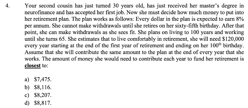 Your second cousin has just turned 30 years old, has just