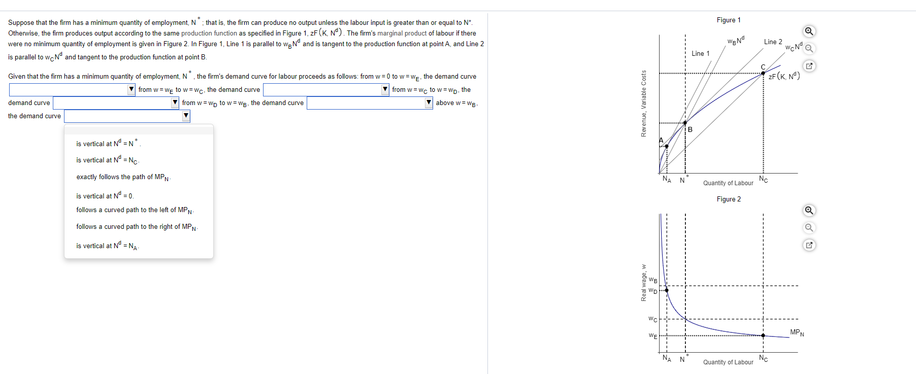  Figure 1 Suppose that the firm has a minimum quantity of
