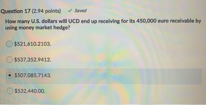 please answer both this too Question 17 (2.94 points) Saved How many