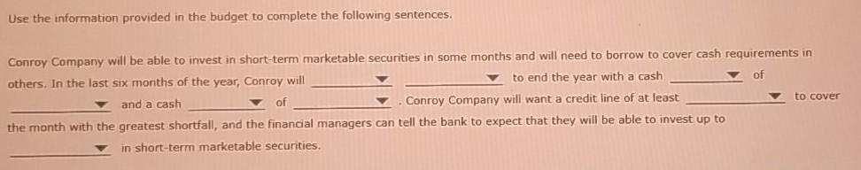 2/10, net 30. Conroy's experience is that 25% is collected from customers