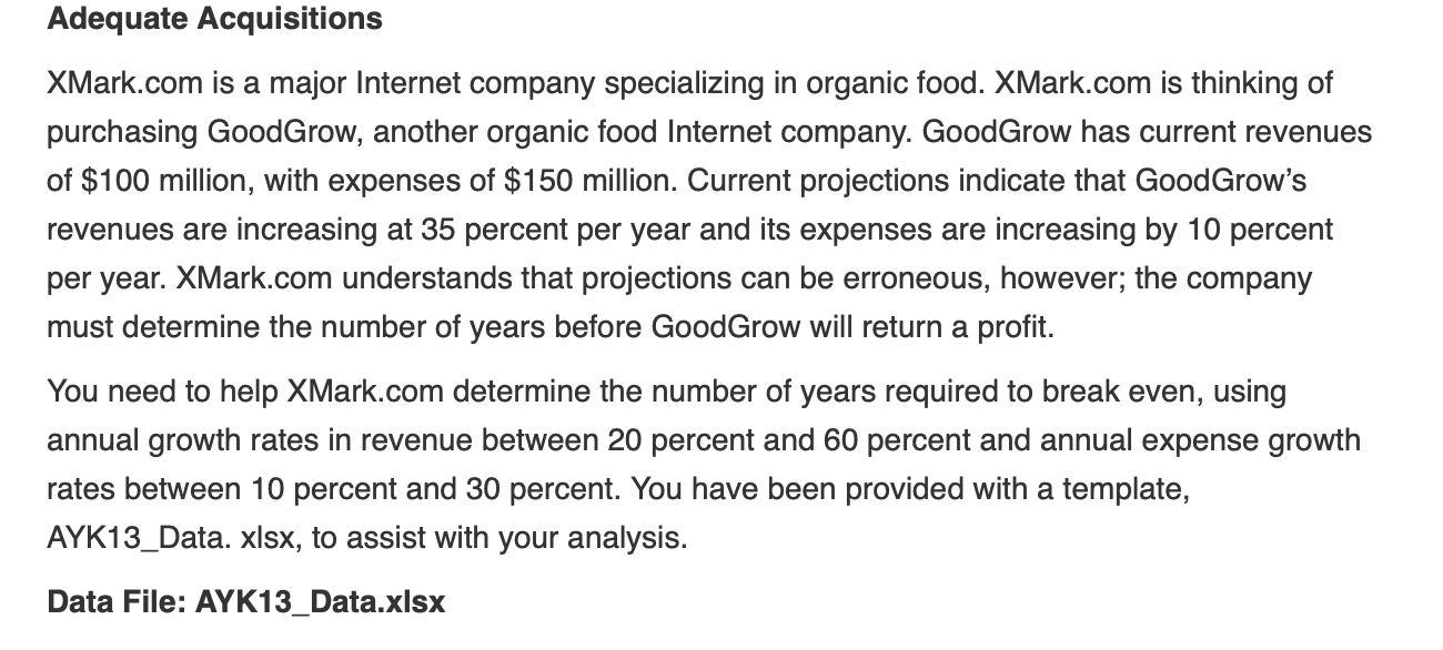 please I need help with this excel thank you in advance. Adequate