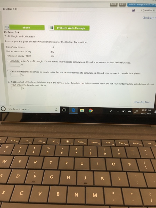 Problem 3-08 4 Question Is Check My Lv eBook Problem Walk-Through