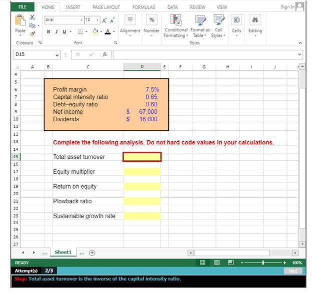 Hi can you help enter the correct excel formula FILE HOME INSERT