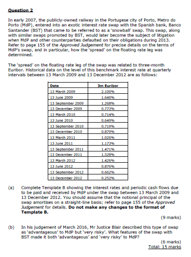  Template B is a table shown below. Regarding to page 155,