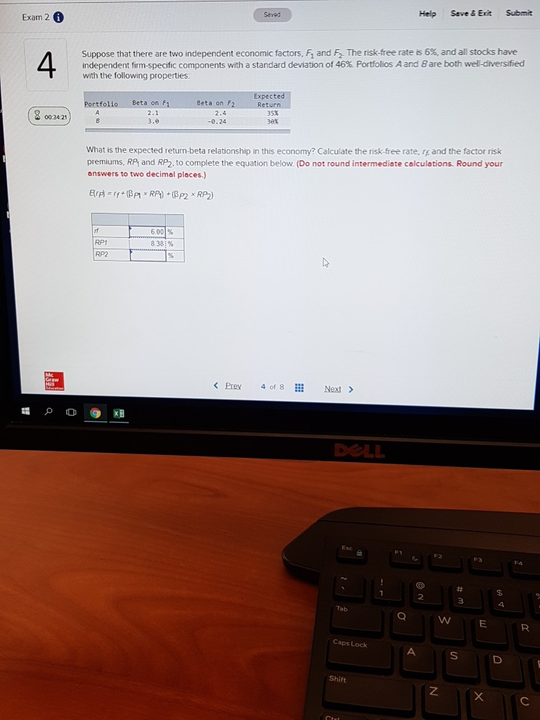 Exam 2 0 Help Seve & Exit Submit 4 Suppose that