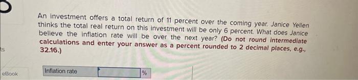 4.2 percent and the inflation rate is 5.8 percent. What rate would