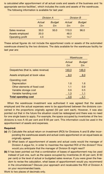 the country. The business is divisionalised. Included in its business are Divisions