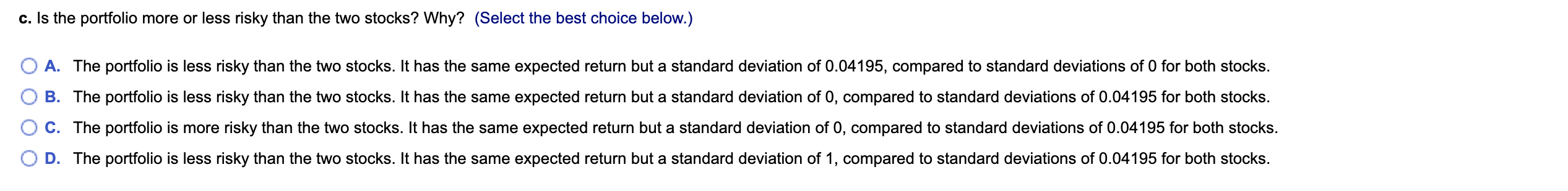 a spreadsheet.) Jan Feb Mar Apr May Jun Stock A 2% 5%