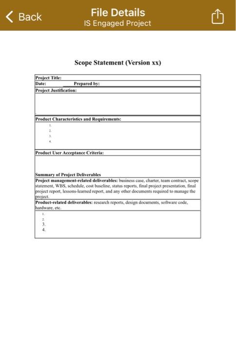  Hello professor, so This subject is basically IS Engaged Project. And