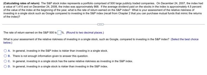of return) On December 5, 2007, the common stock of Google Inc.
