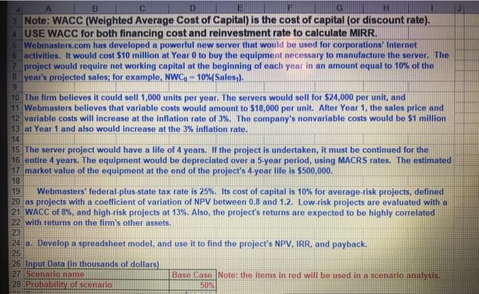 variable costs per unit, and number of units sold. Set these variables'