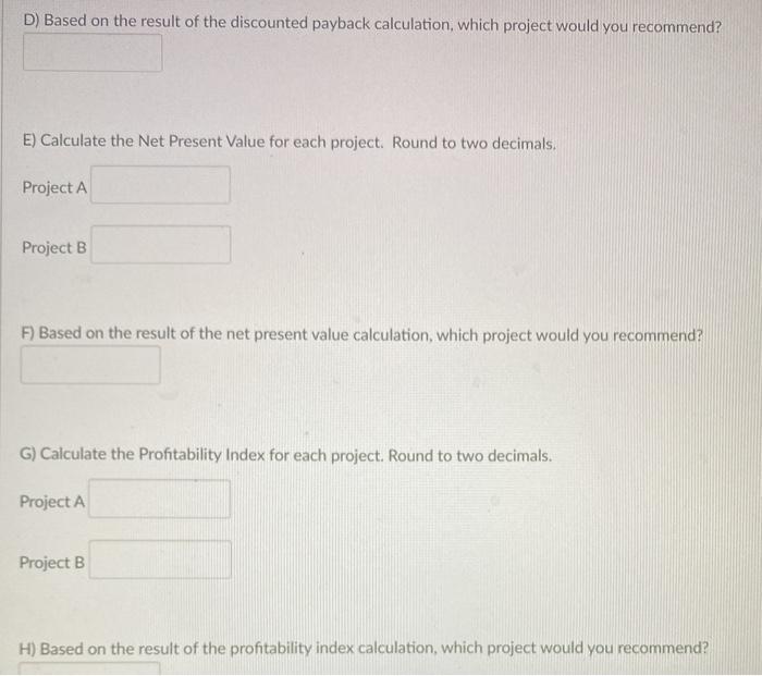 The company's required rate of return for projects of this risk level