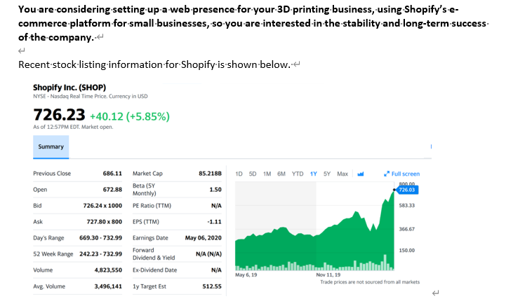  You are considering setting up a web presence for your 3D