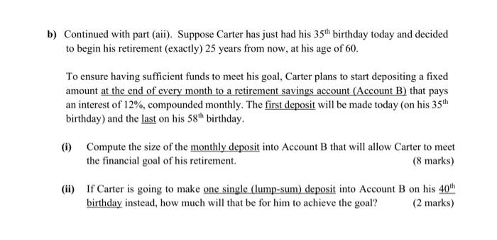 30 years more after his retirement. He would like to withdraw $120,000