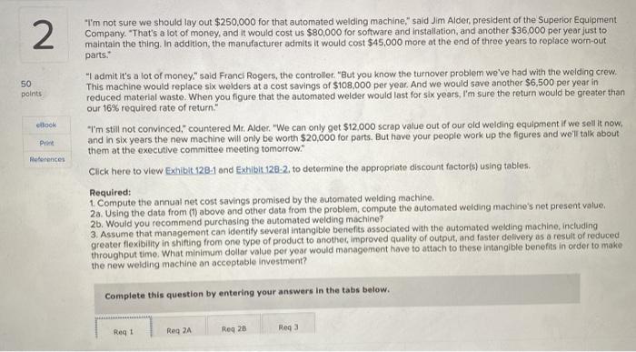  Answer Req 2A please , and confrim if Res 1, Req