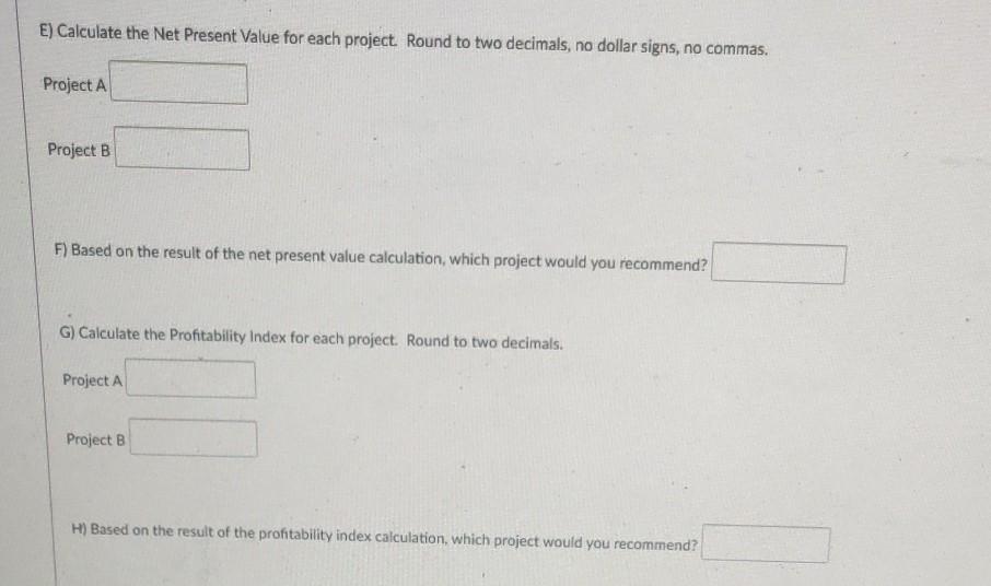 The company's required rate of return for projects of this risk level