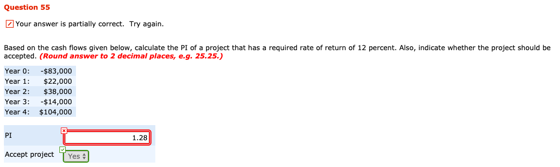 the NPV for a project with an after-tax initial investment of $21400