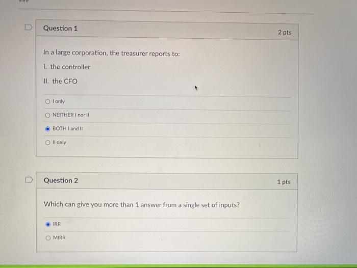 help please! need fast help Question 1 2 pts In a large