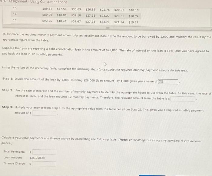 Loan Payment on a Simple Interest Installment Loan Installment loans allow borrowers