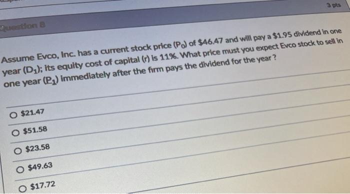 per share. The stock is expected to pay a $2.2 dividend at