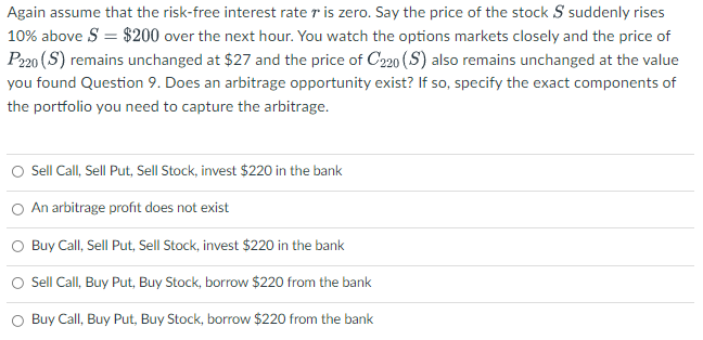 option on Apple that expires in one year with strike price $220