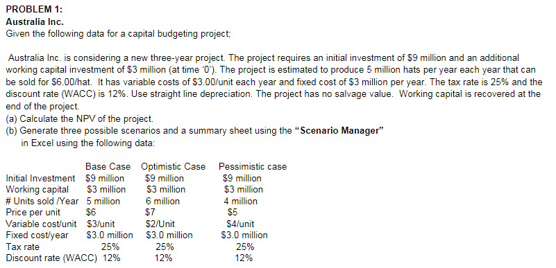 PLEASE USE EXCEL AND SHOW FORMULAS PLEASE USE EXCEL AND SHOW FORMULAS