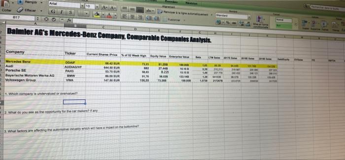 Remple - Arial Coller Etc G 817 . Daimler AG's Mercedes-Benz