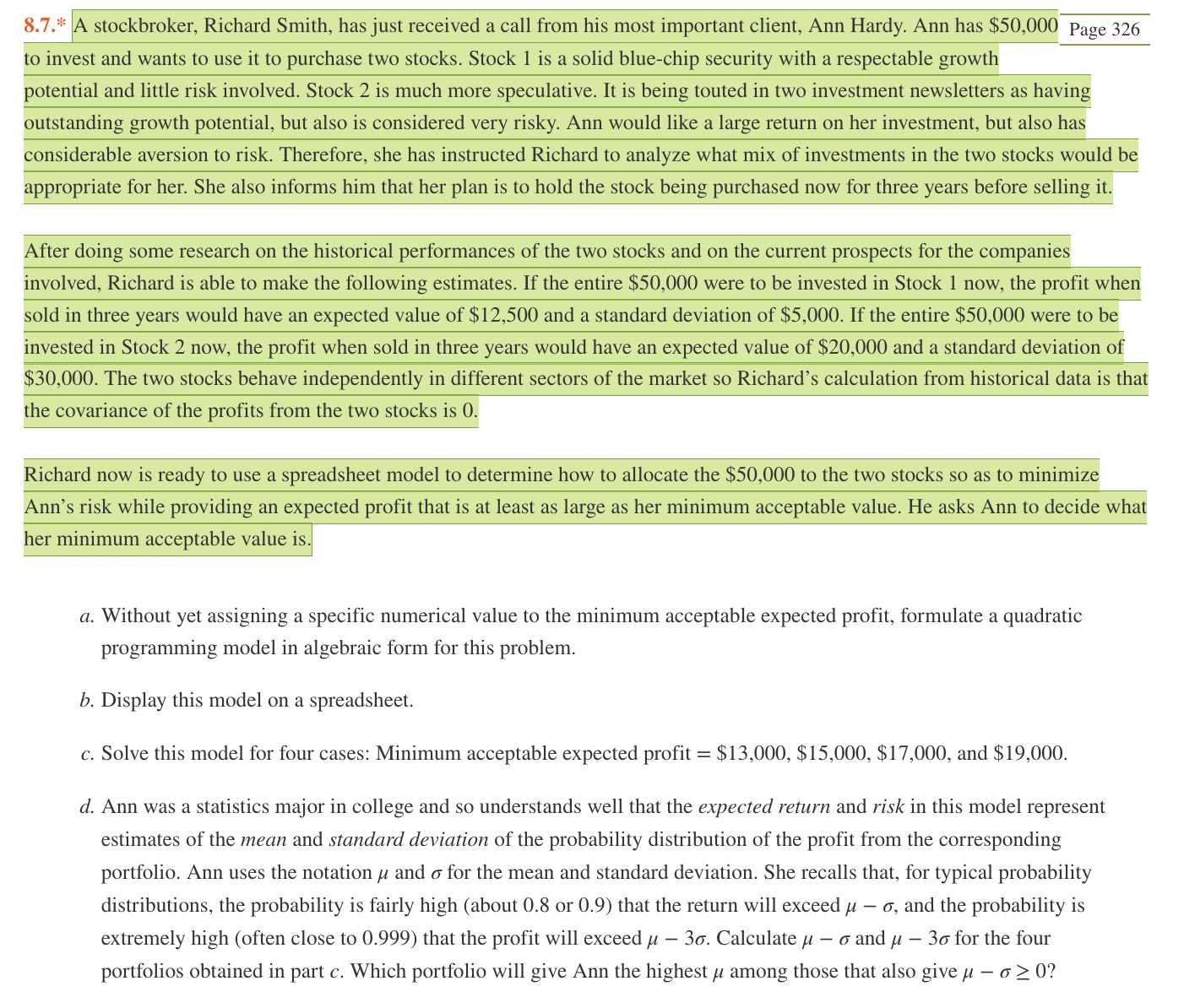  Show me the steps to solve in excel using solver: 8.7.