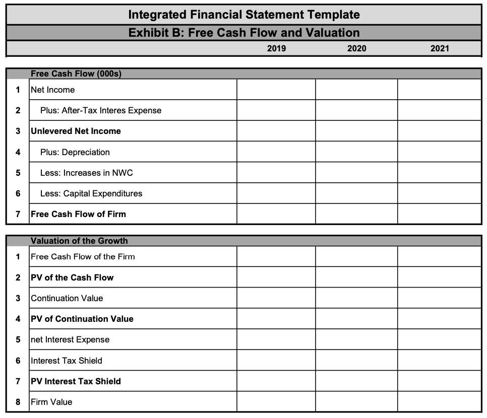 balance sheet and Income Statement projections for a specific company. The company