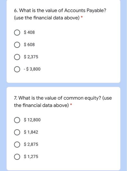 Assets $ A/R Inventories Fixed Assets Total Assets $ 2,000 ?? ??