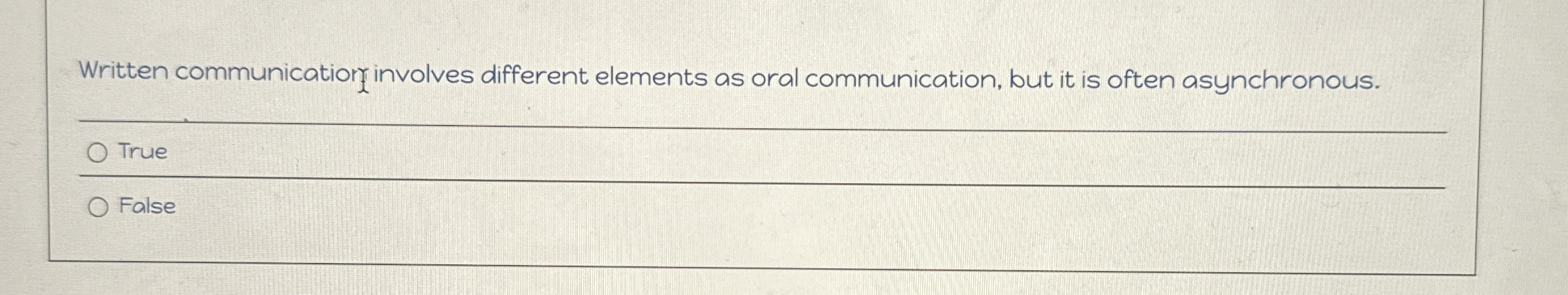  Written communicatior involves different elements as oral communication, but it is