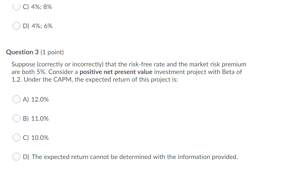 are in equilibrium and have the following characteristics: Asset XRP BCH Expected
