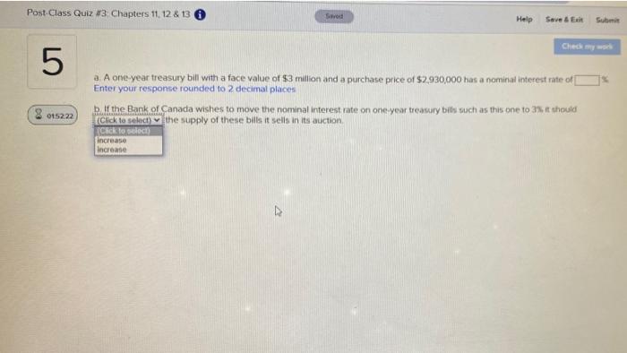  Post Class Quiz #3 Chapters 11. 12. & 13 Swod Help