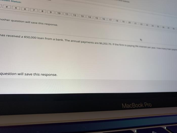 Machines firm has received a $50,000 loan from a bank. The answers