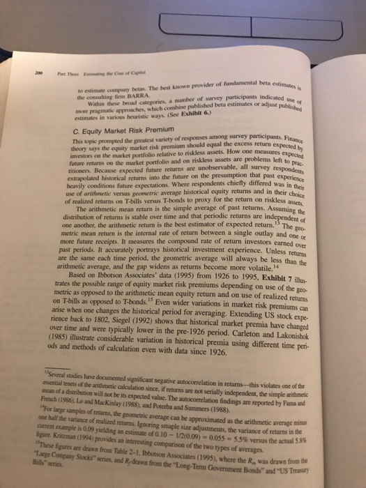 the Survey Findings. Explain the disagreements with the CAPM model Hint: Refer