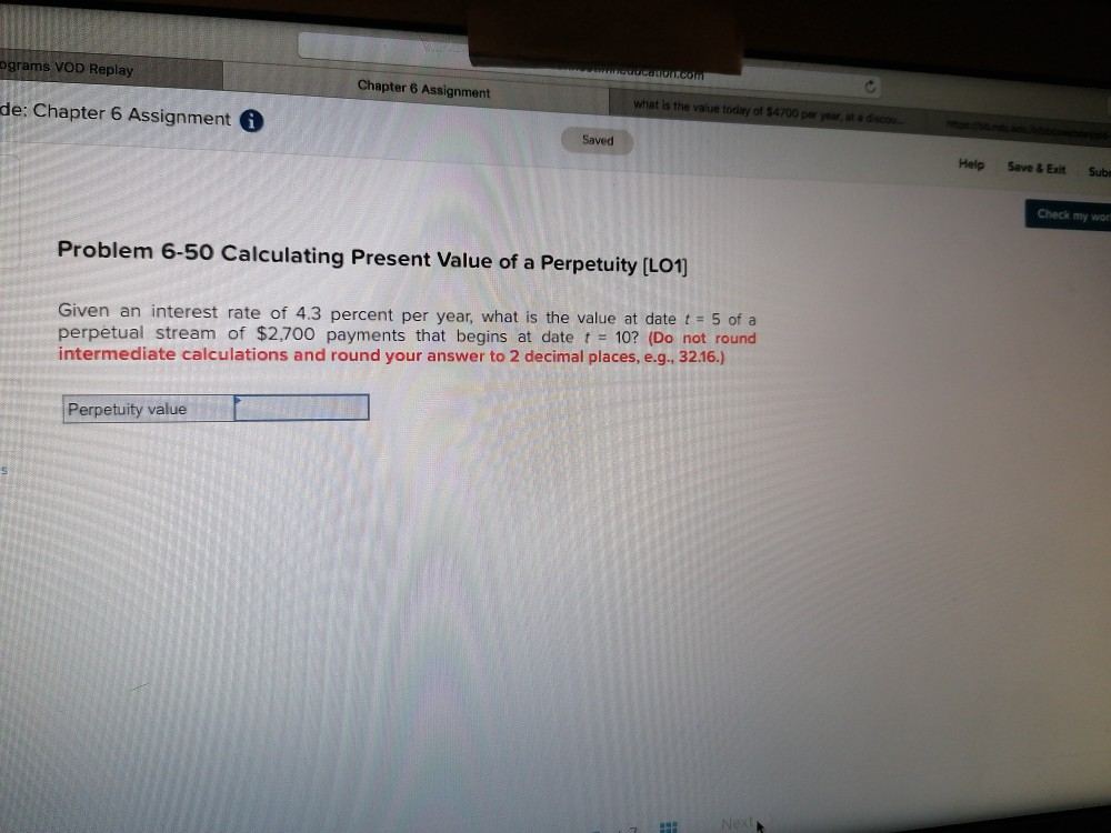 ograms VOD Replay Weddon.com Chapter 6 Assignment de: Chapter 6 Assignment