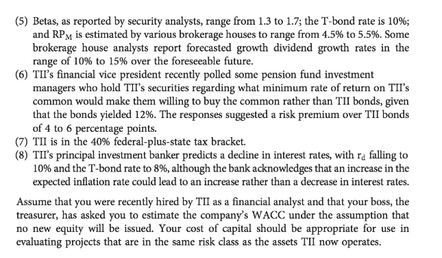 the current balance sheet for Travellers Inn Inc. (TIT), a company that