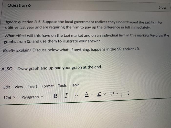 in long-run equilibrium. Consider the following scenarios for a single firm in