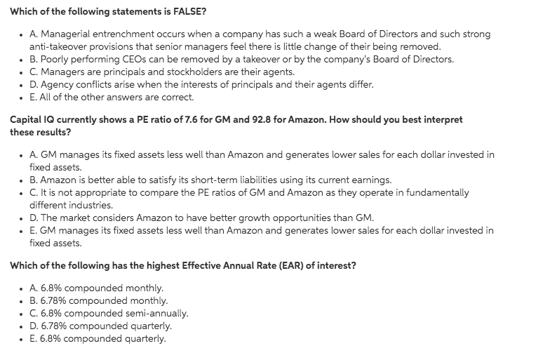 I'm stuck on some HW problems, Can someone please answer the following