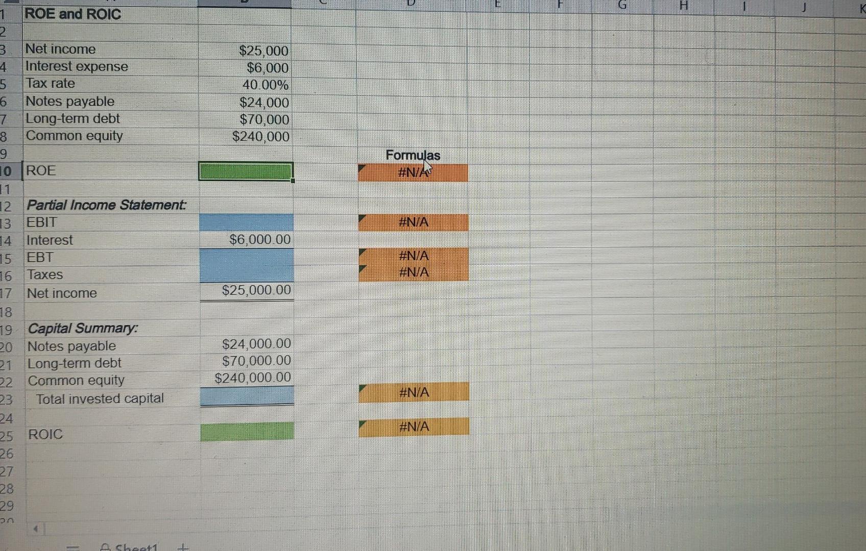 is $25000, its interest expense is $6000, and its tax rate is